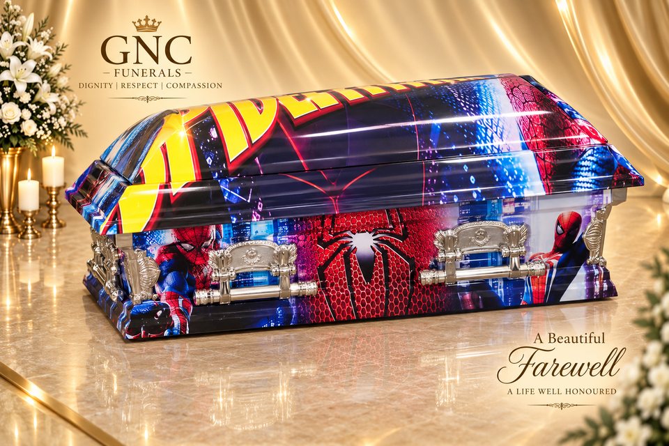 Spider-Man Theme Baby Casket
